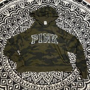 Cargo Crop top hoodie Pink by VS size Large